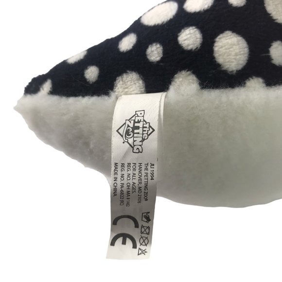 The Petting Zoo Plush Duck White with Black White Dots.  Small Duckling on Back. - Picture 11 of 11